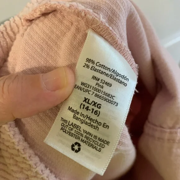 Girl’s 14/16 Wonder Nation light pink corduroy dress; ptp 16” - Picture 3 of 9